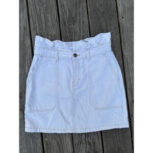 Free‎ People White Utility Skirt – Size 8 Linen Cotton Blend